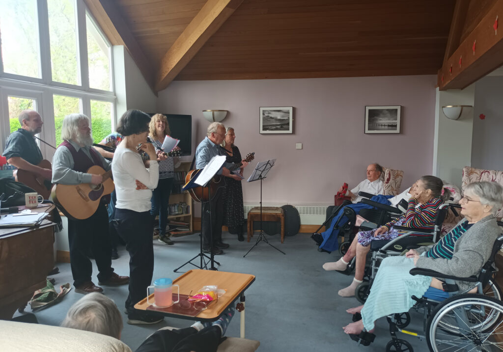 Folk Session Singers at Halvergate House