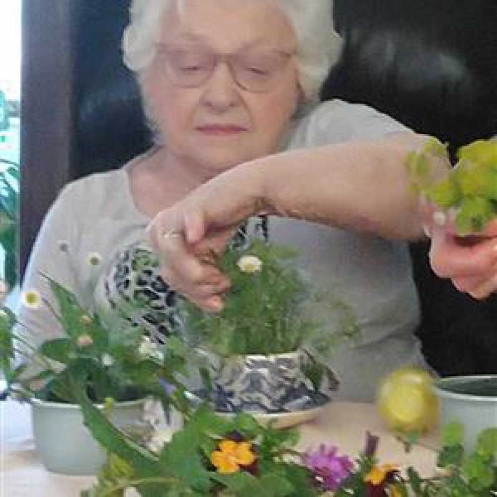 Sutherlands Residents Flower Arranging