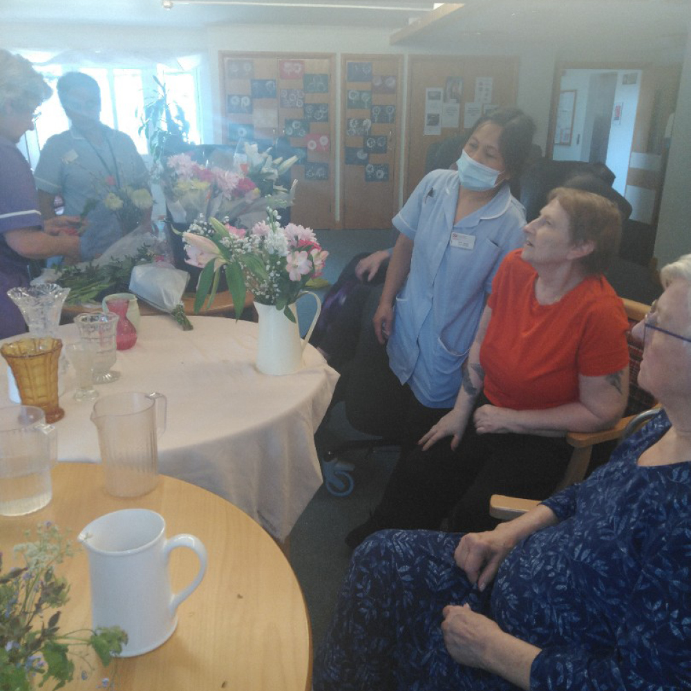 Sutherlands Residents Flower Arranging