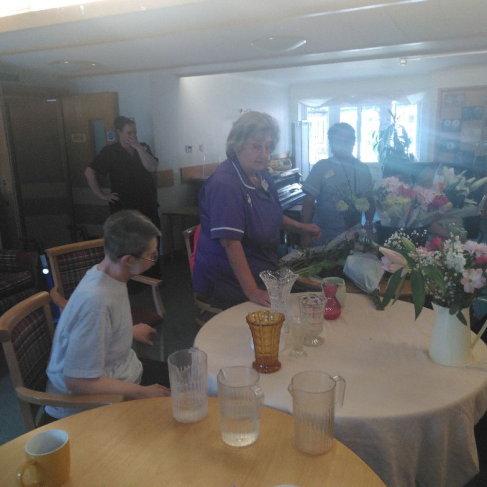 Sutherlands Residents Flower Arranging