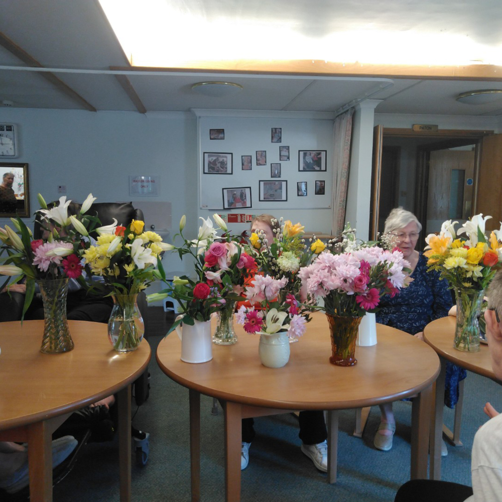 Sutherlands Residents Flower Arranging