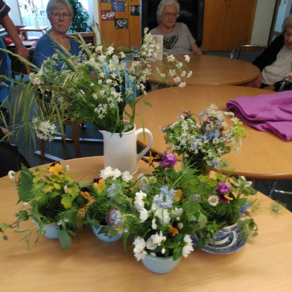 Sutherlands Residents Flower Arranging