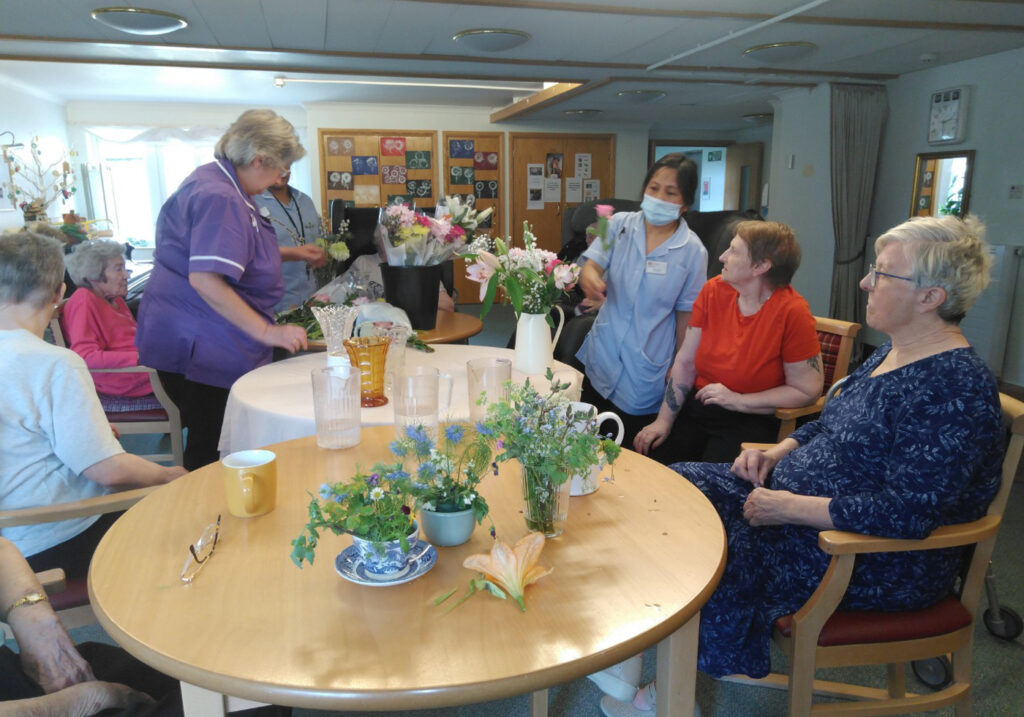 Sutherlands Residents Flower Arranging