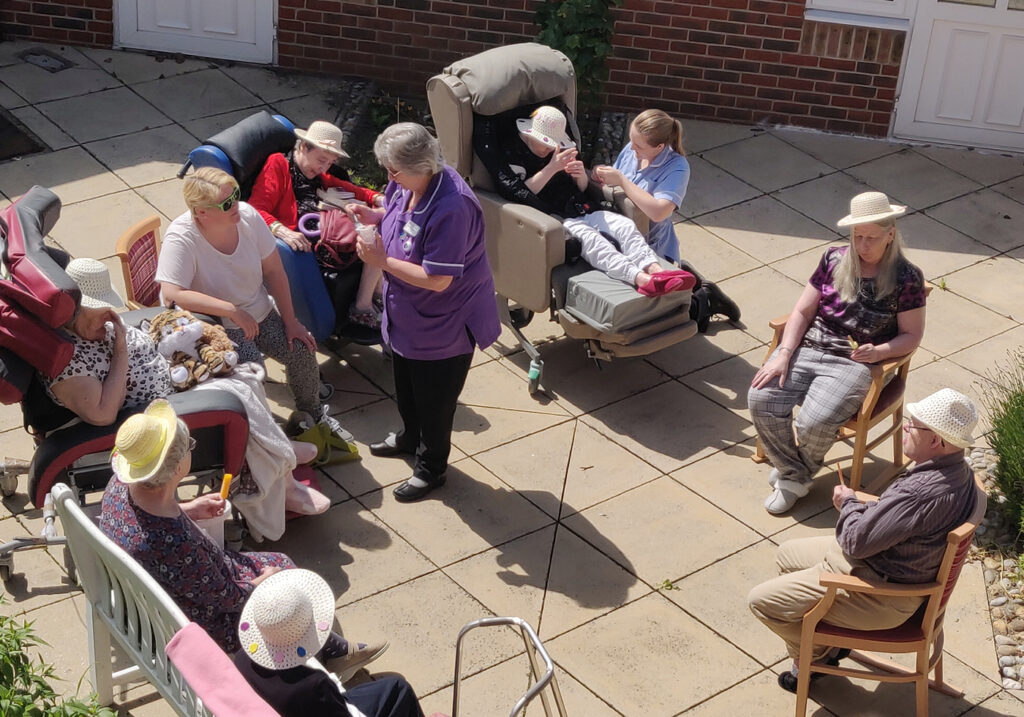 Sutherlands residents enjoying ice Lollies